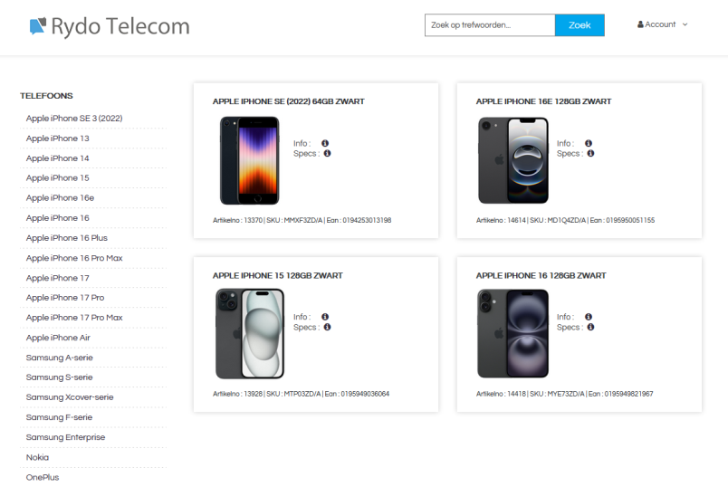 Rydo Telecom | Hoofddorp