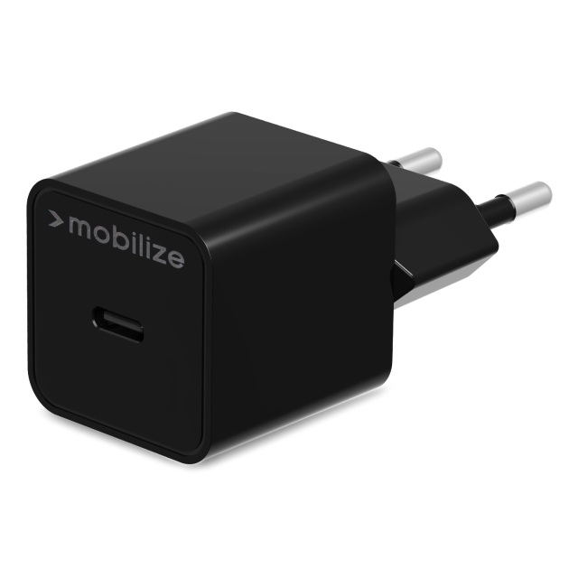 Mobi 20 watt USB-C lader zwart