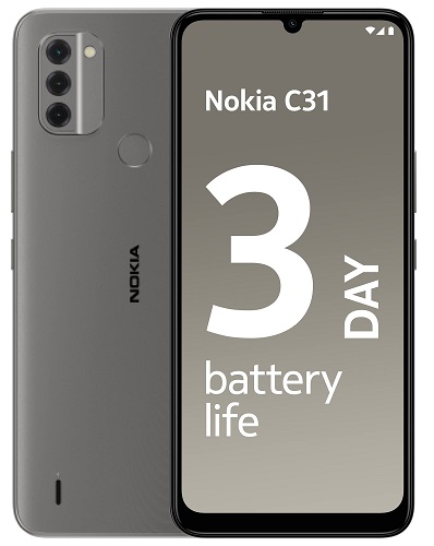 Nokia C31 128GB zwart